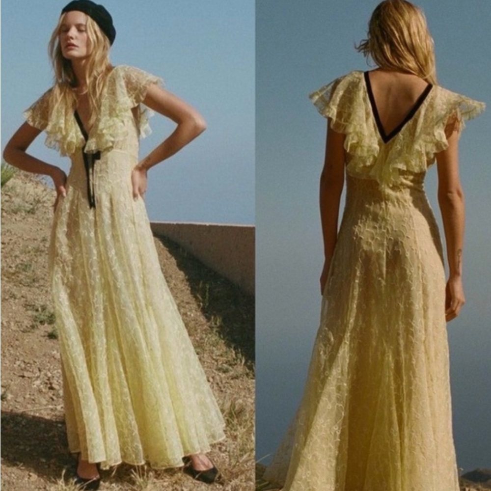 Audette Dress in Wildflower Honey